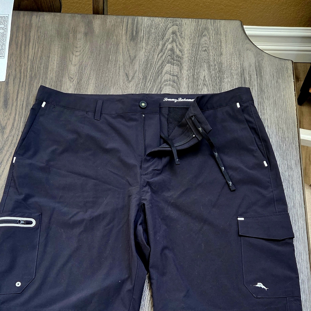 Tommy Bahama Black Cargo Shorts